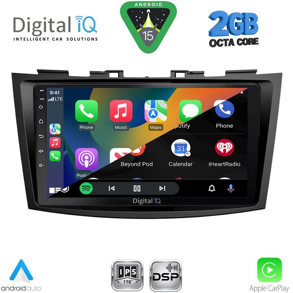 DIGITAL IQ RSF 4685_CPA (9inc) MULTIMEDIA TABLET for SUZUKI SWIFT mod. 2011-2016 DIGITAL IQ RSF 4685_CPA (9inc) MULTIMEDIA TABLET for SUZUKI SWIFT mod. 2011-2016