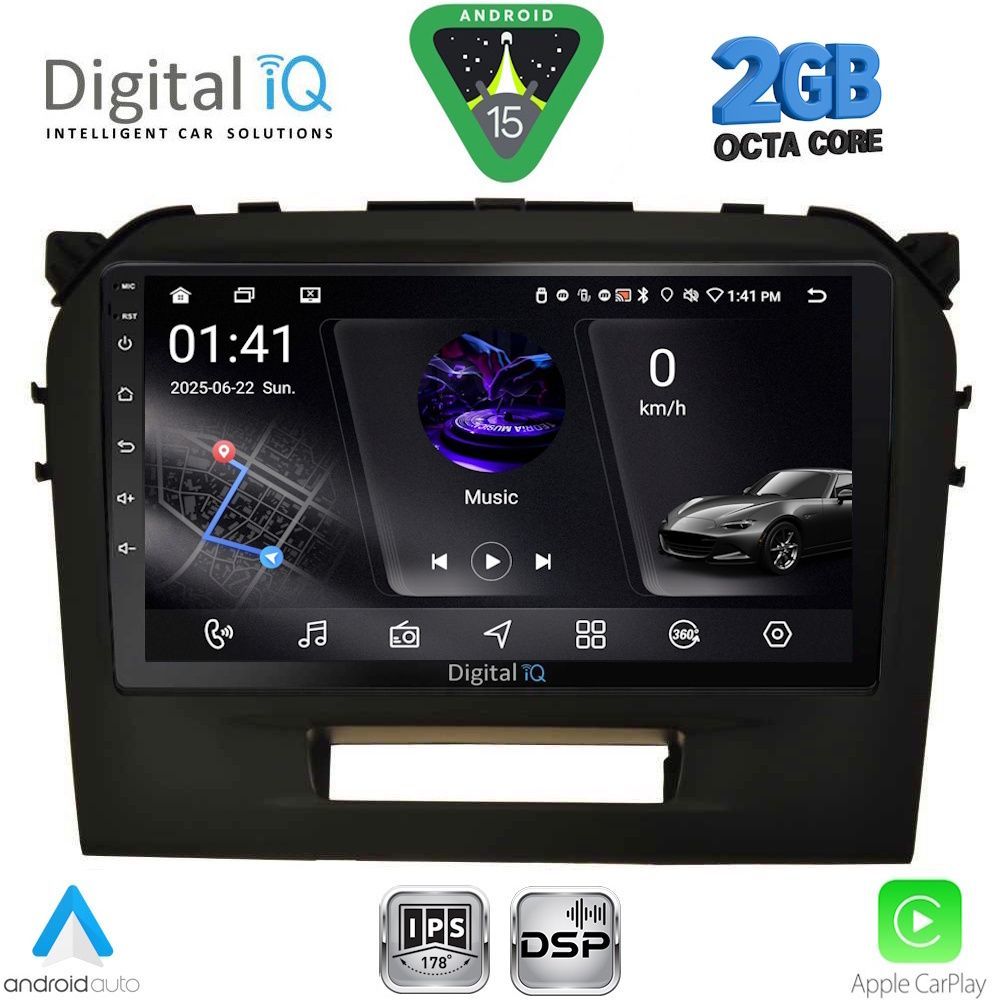 DIGITAL IQ RSF 4697BL_CPA (9inc) MULTIMEDIA TABLET for SUZUKI VITARA mod. 2016-2026 (BLACK) DIGITAL IQ RSF 4697BL_CPA (9inc) MULTIMEDIA TABLET for SUZUKI VITARA mod. 2016-2026 (BLACK)