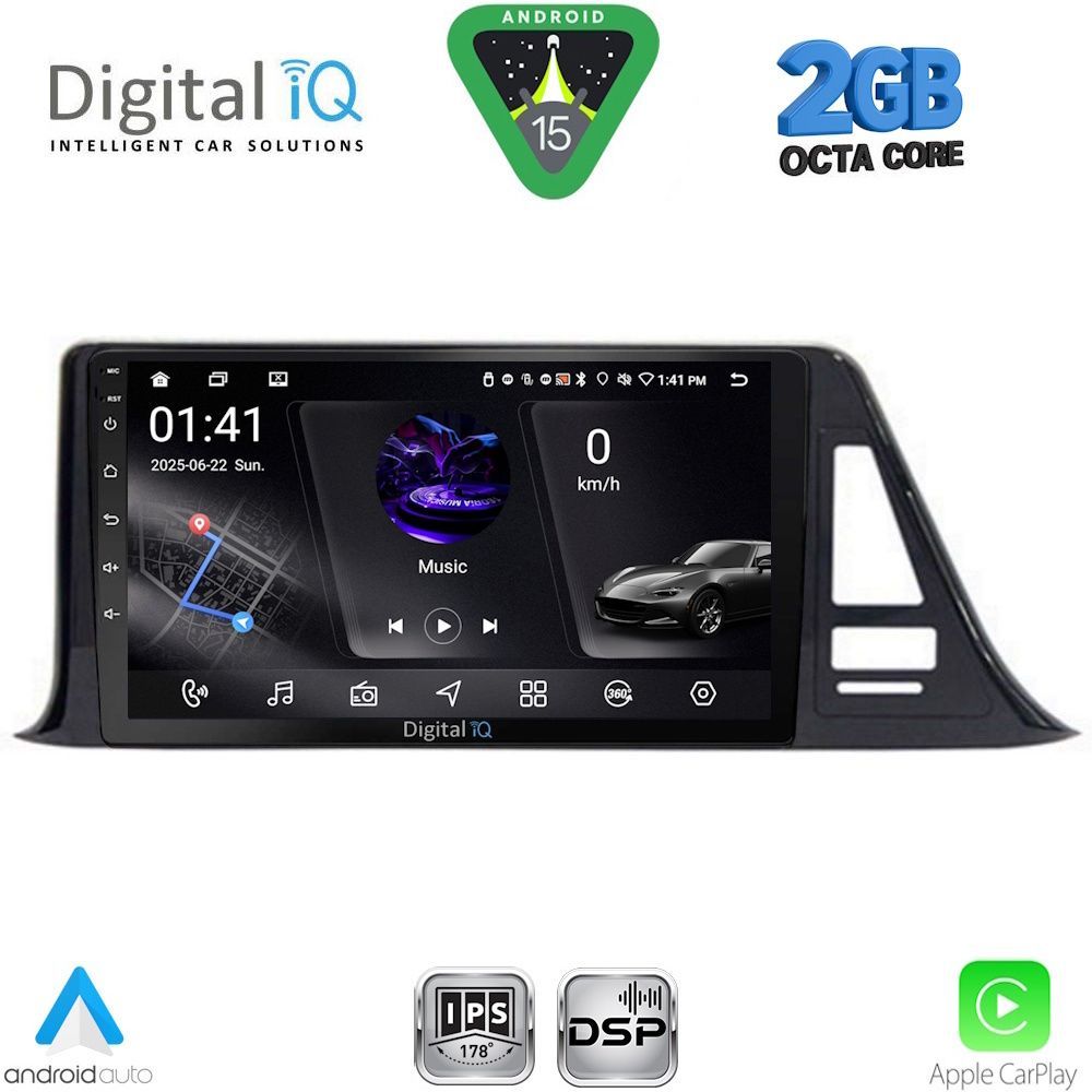 DIGITAL IQ RSF 4709_CPA (9inc) MULTIMEDIA TABLET for TOYOTA CH-R mod. 2017-2023 DIGITAL IQ RSF 4709_CPA (9inc) MULTIMEDIA TABLET for TOYOTA CH-R mod. 2017-2023
