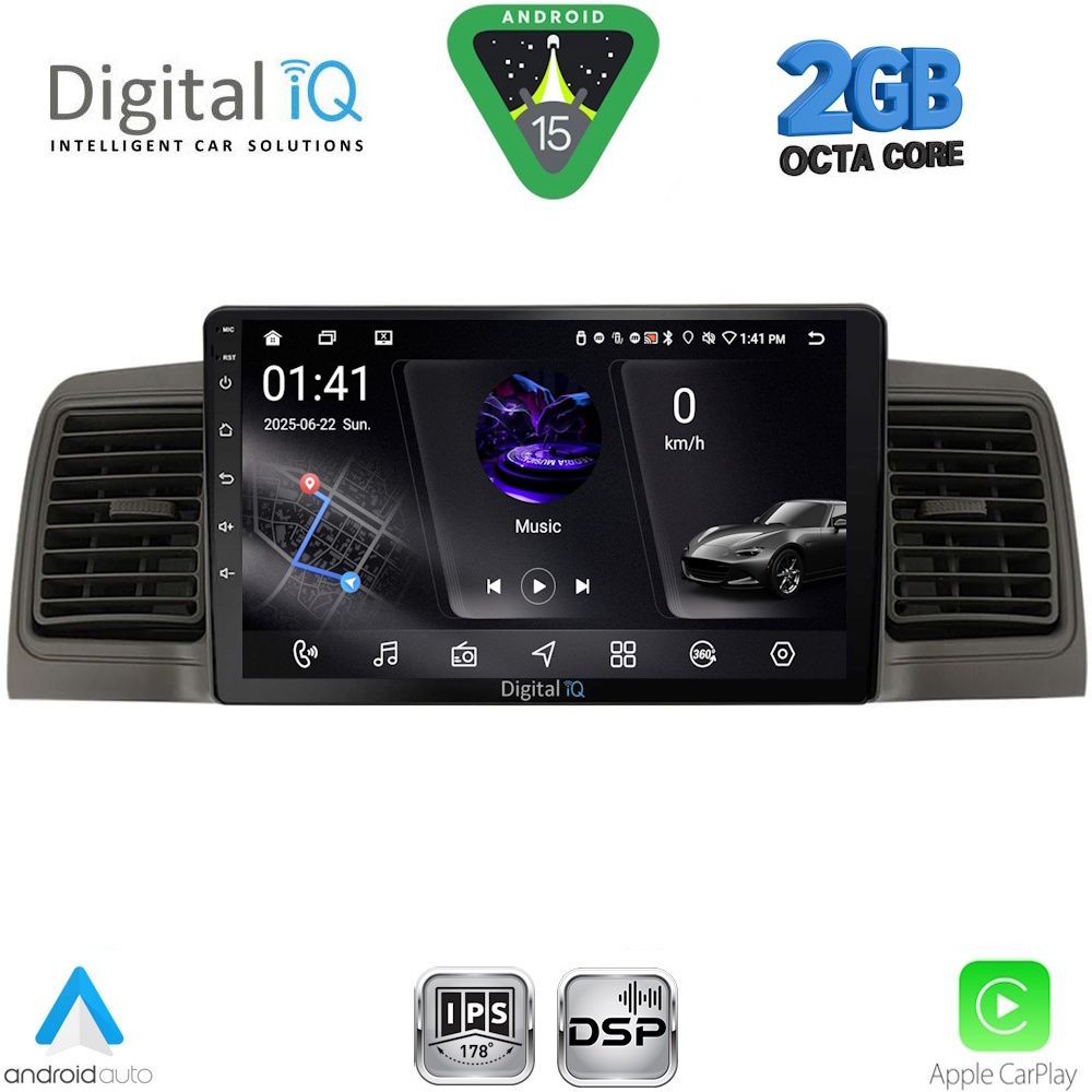 DIGITAL IQ RSF 4712BL_CPA (9inc) MULTIMEDIA TABLET for TOYOTA COROLLA mod. 2001-2006 (BLACK) DIGITAL IQ RSF 4712BL_CPA (9inc) MULTIMEDIA TABLET for TOYOTA COROLLA mod. 2001-2006 (BLACK)