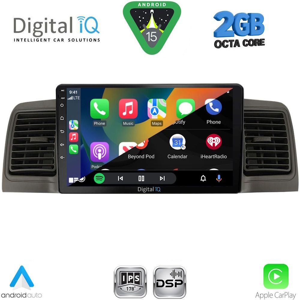 DIGITAL IQ RSF 4712BL_CPA (9inc) MULTIMEDIA TABLET for TOYOTA COROLLA mod. 2001-2006 (BLACK) DIGITAL IQ RSF 4712BL_CPA (9inc) MULTIMEDIA TABLET for TOYOTA COROLLA mod. 2001-2006 (BLACK)