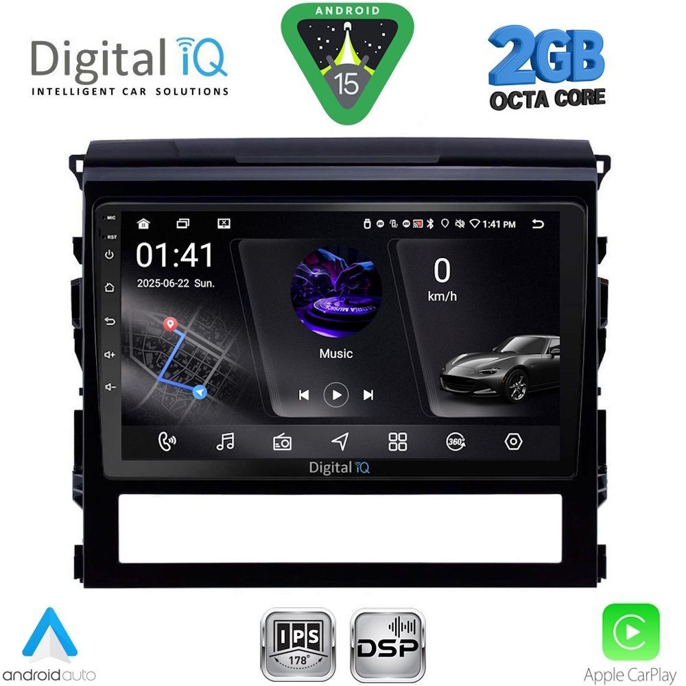 DIGITAL IQ RSF 4725_CPA (9inc) MULTIMEDIA TABLET for TOYOTA LANDCRUISER mod. 2016-2019 DIGITAL IQ RSF 4725_CPA (9inc) MULTIMEDIA TABLET for TOYOTA LANDCRUISER mod. 2016-2019