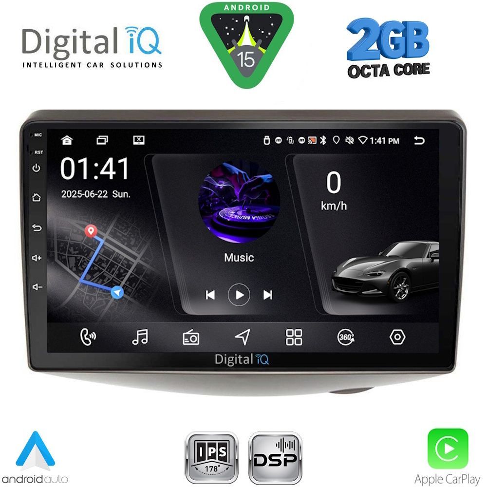 DIGITAL IQ RSF 4735_CPA (9inc) MULTIMEDIA TABLET for TOYOTA YARIS mod. 1999-2006 DIGITAL IQ RSF 4735_CPA (9inc) MULTIMEDIA TABLET for TOYOTA YARIS mod. 1999-2006