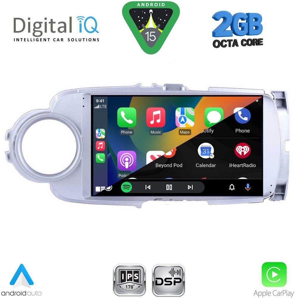 DIGITAL IQ RSF 4737SL_CPA (9inc) MULTIMEDIA TABLET for TOYOTA YARIS mod. 2011-2015 (SILVER) DIGITAL IQ RSF 4737SL_CPA (9inc) MULTIMEDIA TABLET for TOYOTA YARIS mod. 2011-2015 (SILVER)