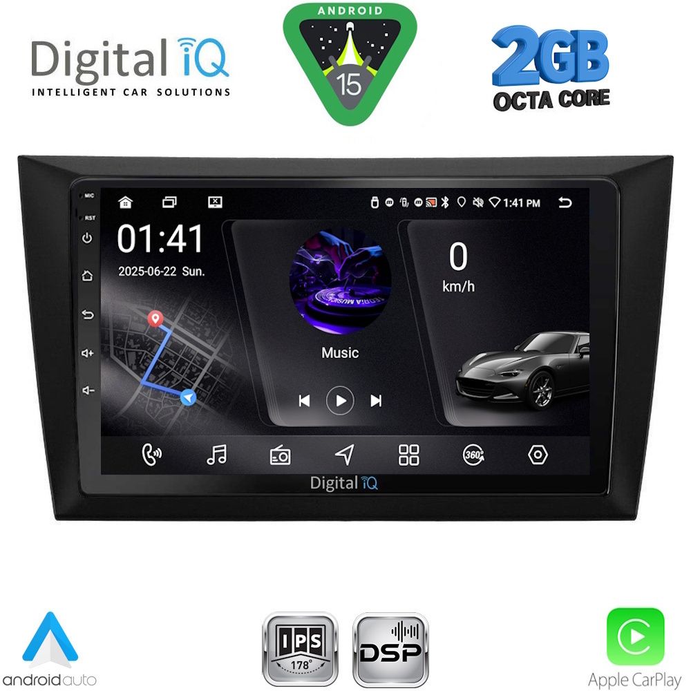 DIGITAL IQ RSF 4746_CPA (9inc) MULTIMEDIA TABLET for GOLF 6 mod. 2009-2012 DIGITAL IQ RSF 4746_CPA (9inc) MULTIMEDIA TABLET for GOLF 6 mod. 2009-2012