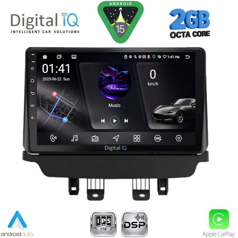 DIGITAL IQ RSF 4362_CPA (9inc) MULTIMEDIA TABLET for MAZDA 2 mod. 2014-2023 DIGITAL IQ RSF 4362_CPA (9inc) MULTIMEDIA TABLET for MAZDA 2 mod. 2014-2023