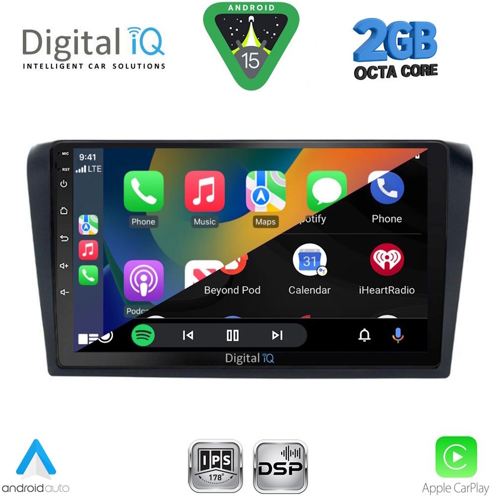 DIGITAL IQ RSF 4365_CPA (9inc) MULTIMEDIA TABLET for MAZDA 3 mod. 2003-2008 DIGITAL IQ RSF 4365_CPA (9inc) MULTIMEDIA TABLET for MAZDA 3 mod. 2003-2008