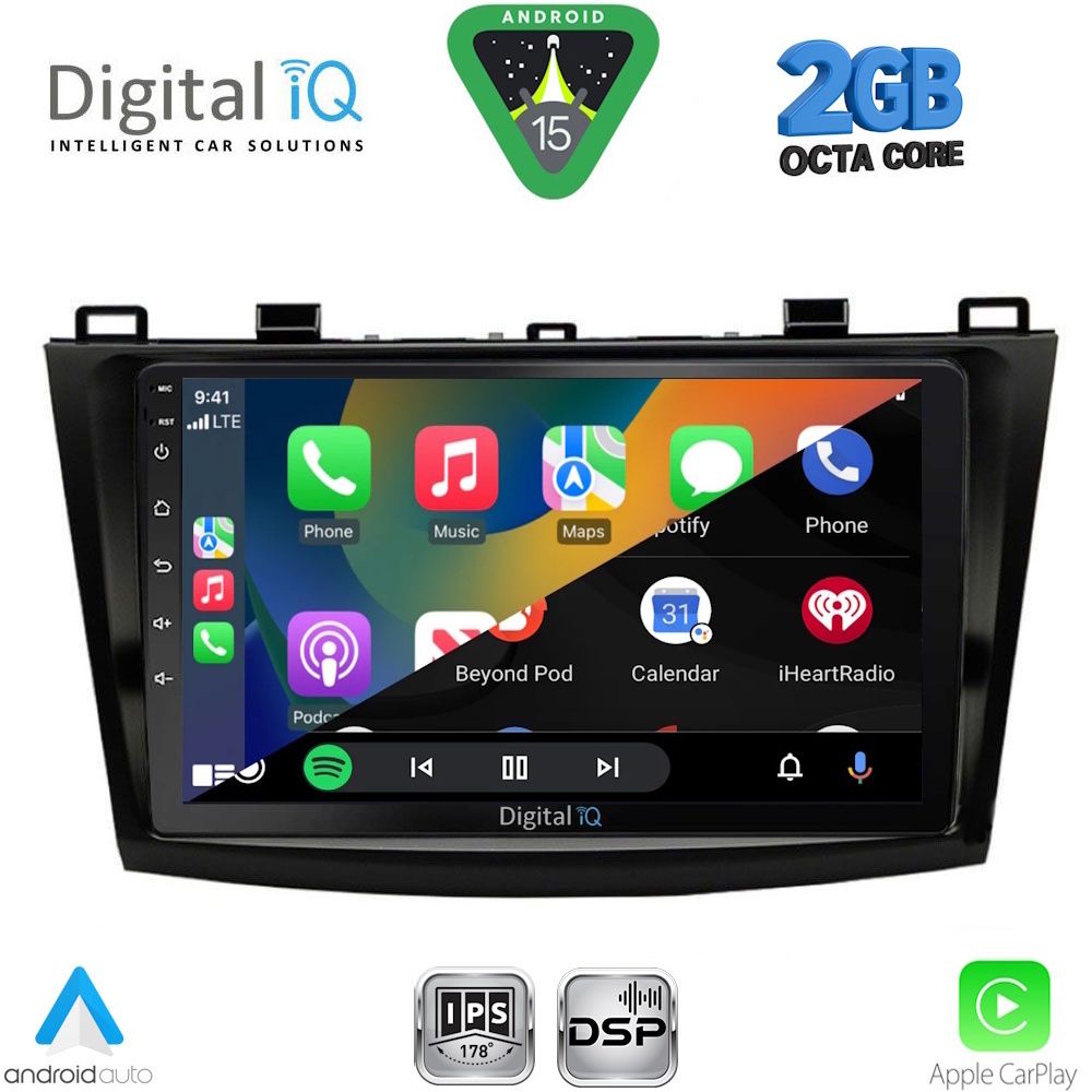 DIGITAL IQ RSF 4366_CPA (9inc) MULTIMEDIA TABLET for MAZDA 3 mod. 2009-2014 DIGITAL IQ RSF 4366_CPA (9inc) MULTIMEDIA TABLET for MAZDA 3 mod. 2009-2014