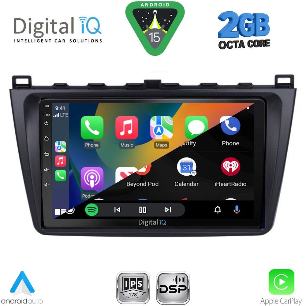 DIGITAL IQ RSF 4377_CPA (9inc) MULTIMEDIA TABLET for MAZDA 6 mod. 2008-2012 DIGITAL IQ RSF 4377_CPA (9inc) MULTIMEDIA TABLET for MAZDA 6 mod. 2008-2012