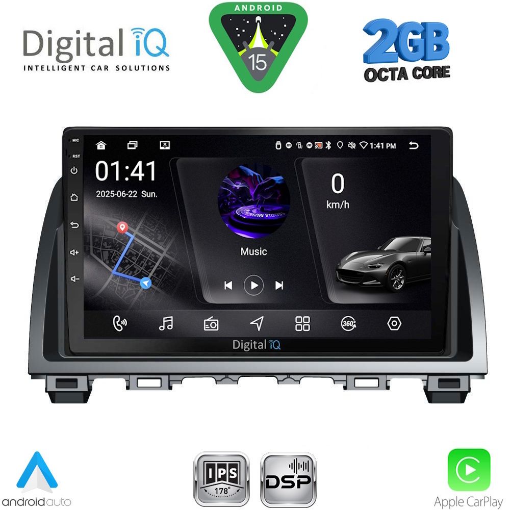 DIGITAL IQ RSF 4378_CPA (9inc) MULTIMEDIA TABLET for MAZDA 6 mod. 2012-2017 DIGITAL IQ RSF 4378_CPA (9inc) MULTIMEDIA TABLET for MAZDA 6 mod. 2012-2017
