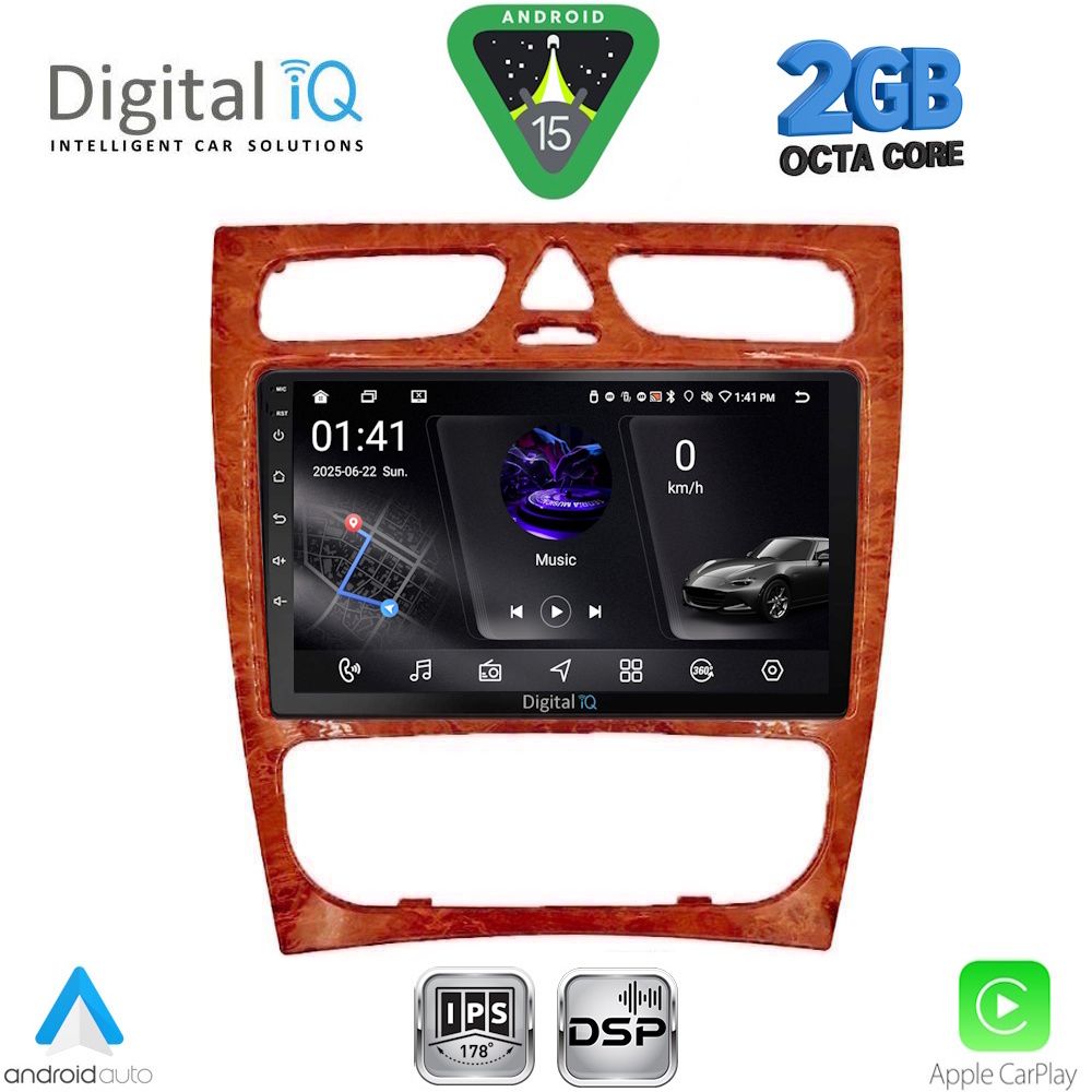 DIGITAL IQ RSF 4402CH_CPA (9inc) MULTIMEDIA TABLET for MERCEDES C (W203) mod. 1999-2004 DIGITAL IQ RSF 4402CH_CPA (9inc) MULTIMEDIA TABLET for MERCEDES C (W203) mod. 1999-2004