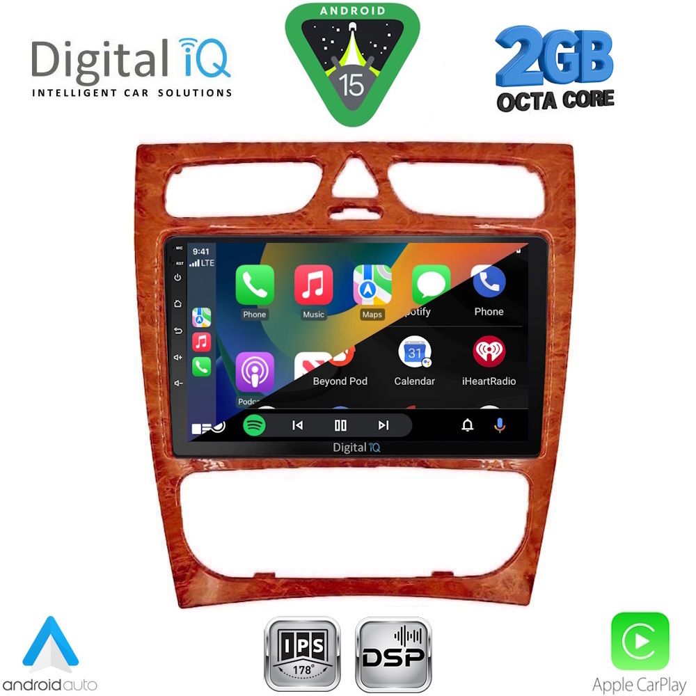 DIGITAL IQ RSF 4402CH_CPA (9inc) MULTIMEDIA TABLET for MERCEDES C (W203) mod. 1999-2004 DIGITAL IQ RSF 4402CH_CPA (9inc) MULTIMEDIA TABLET for MERCEDES C (W203) mod. 1999-2004