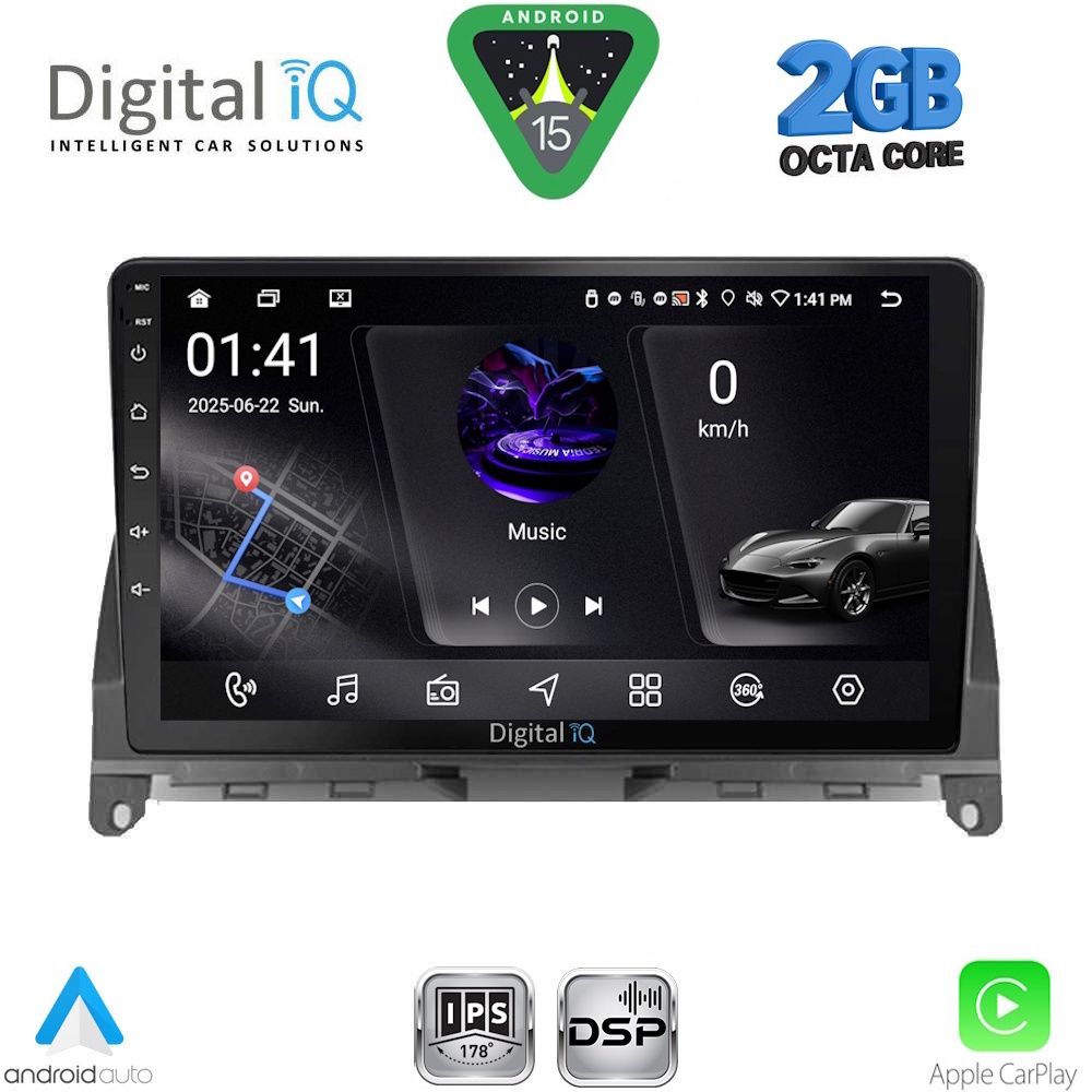 DIGITAL IQ RSF 4405_CPA (9inc) MULTIMEDIA TABLET for MERCEDES C (W204) mod. 2007-2011 DIGITAL IQ RSF 4405_CPA (9inc) MULTIMEDIA TABLET for MERCEDES C (W204) mod. 2007-2011