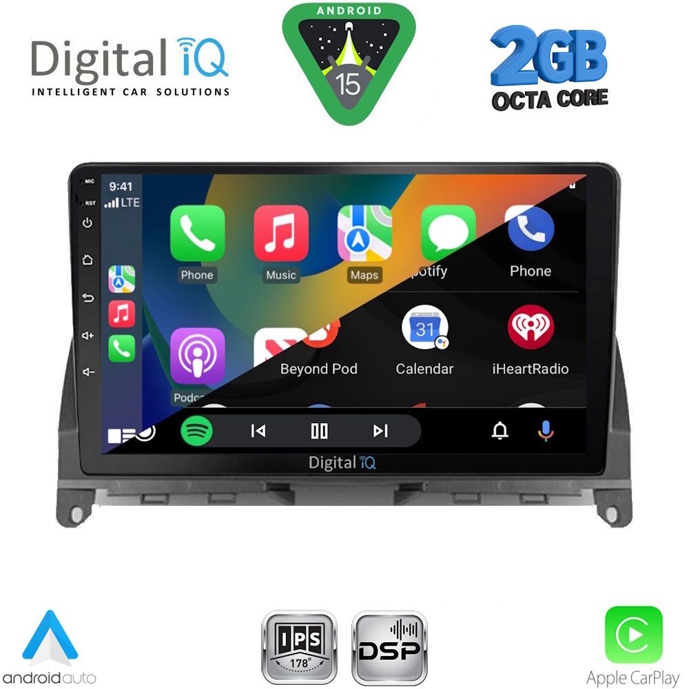 DIGITAL IQ RSF 4405_CPA (9inc) MULTIMEDIA TABLET for MERCEDES C (W204) mod. 2007-2011 DIGITAL IQ RSF 4405_CPA (9inc) MULTIMEDIA TABLET for MERCEDES C (W204) mod. 2007-2011