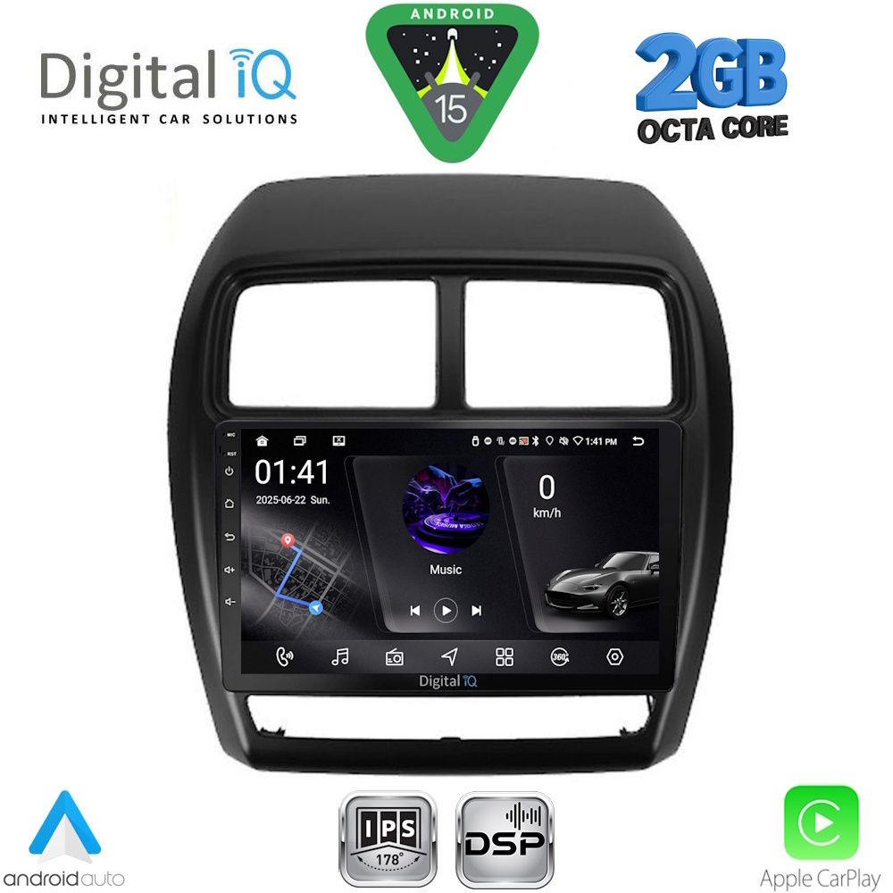 DIGITAL IQ RSF 4431_CPA (9inc) MULTIMEDIA TABLET for MITSUBISHI ASX mod. 2020-2023 DIGITAL IQ RSF 4431_CPA (9inc) MULTIMEDIA TABLET for MITSUBISHI ASX mod. 2020-2023