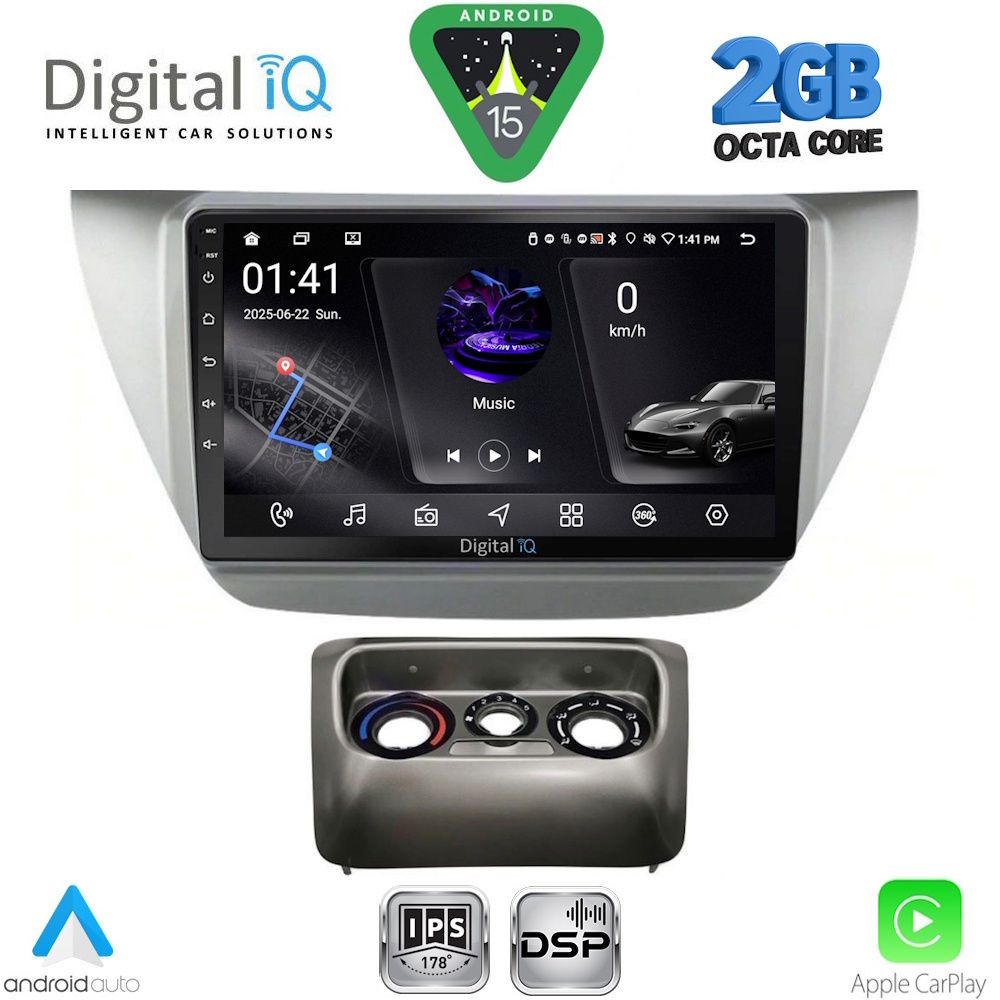 DIGITAL IQ RSF 4433_CPA (9inc) MULTIMEDIA TABLET for MITSUBISHI LANCER mod. 2000-2007 DIGITAL IQ RSF 4433_CPA (9inc) MULTIMEDIA TABLET for MITSUBISHI LANCER mod. 2000-2007