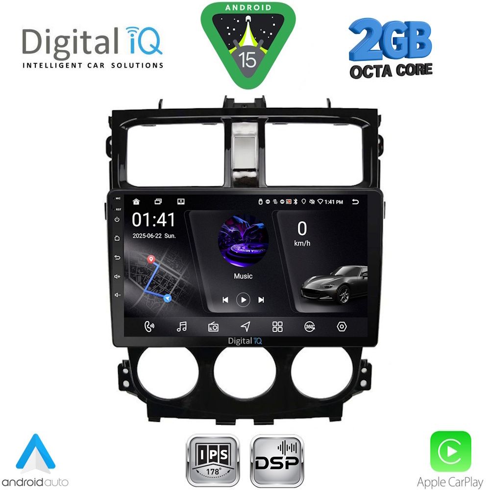 DIGITAL IQ RSF 4435_CPA (9inc) MULTIMEDIA TABLET for MITSUBISHI COLT mod. 2013-2023 DIGITAL IQ RSF 4435_CPA (9inc) MULTIMEDIA TABLET for MITSUBISHI COLT mod. 2013-2023