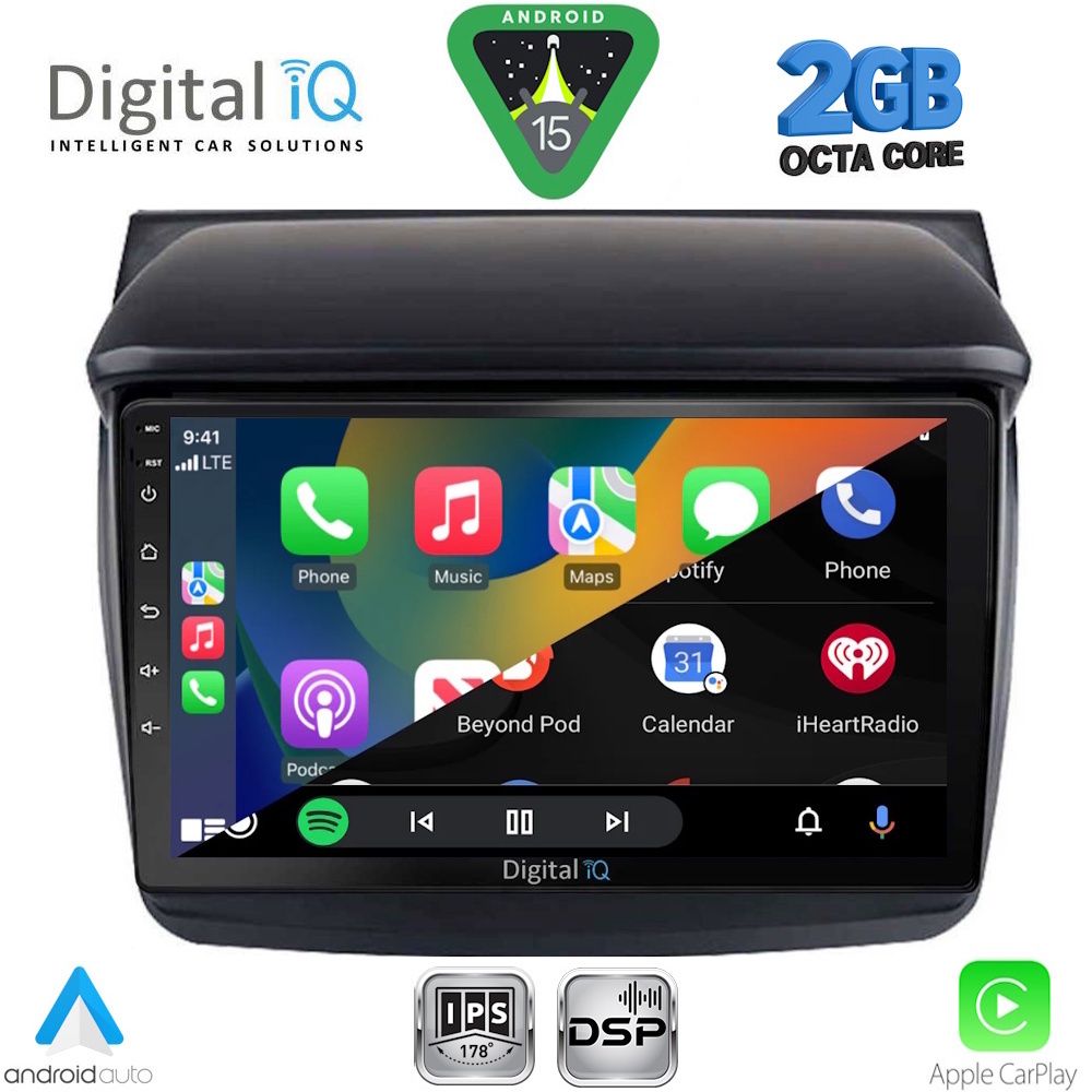 DIGITAL IQ RSF 4436_CPA (9inc) MULTIMEDIA TABLET for MITSUBISHI L200 mod. 2006-2015 DIGITAL IQ RSF 4436_CPA (9inc) MULTIMEDIA TABLET for MITSUBISHI L200 mod. 2006-2015