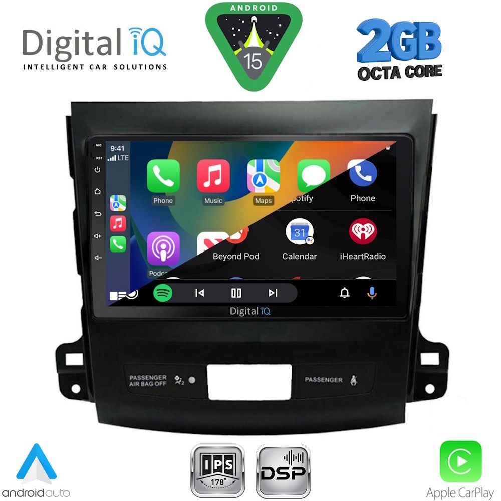 DIGITAL IQ RSF 4442_CPA (9inc) MULTIMEDIA TABLET for CITROEN C-CROSSER | MITSUBISHI OUTLANDER | PEUGEOT 4007 mod. 2006-2012 DIGITAL IQ RSF 4442_CPA (9inc) MULTIMEDIA TABLET for CITROEN C-CROSSER | MITSUBISHI OUTLANDER | PEUGEOT 4007 mod. 2006-2012