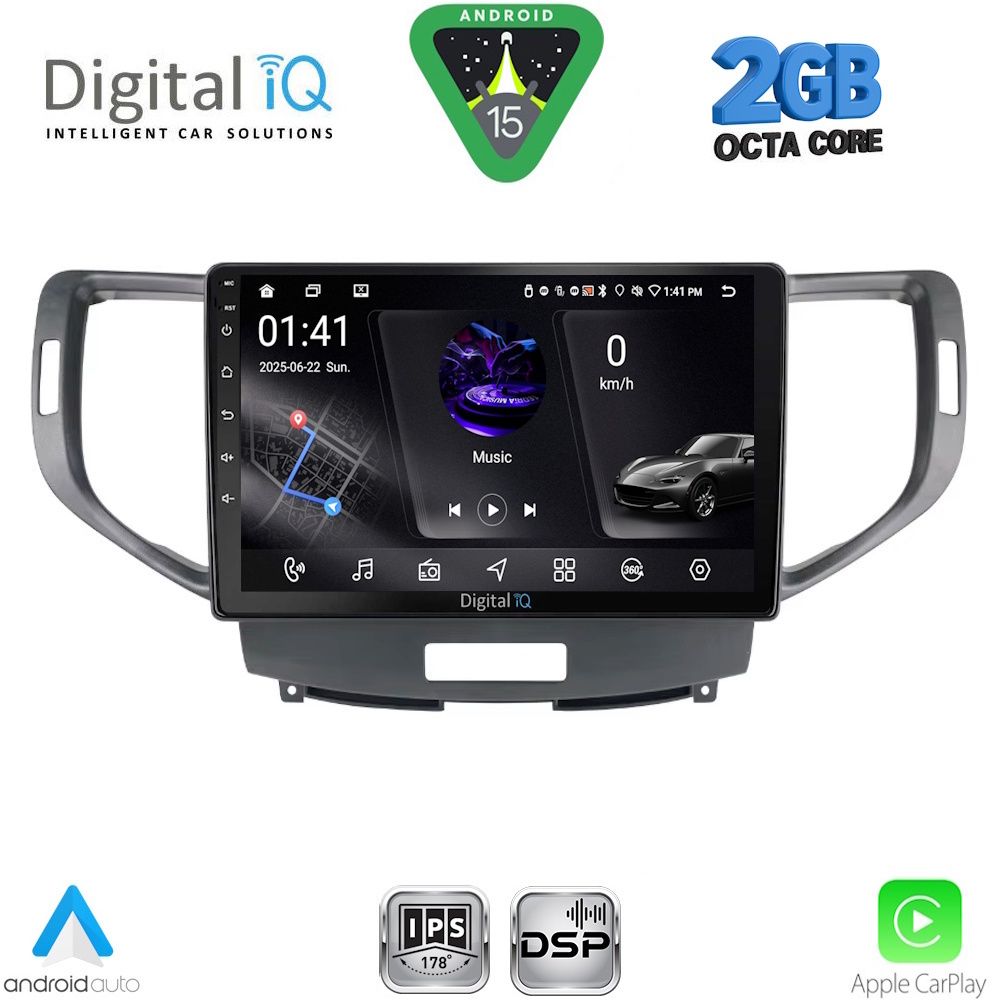 DIGITAL IQ RSF 4183_CPA (9inc) MULTIMEDIA TABLET for HONDA ACCORD mod. 2008-2013 DIGITAL IQ RSF 4183_CPA (9inc) MULTIMEDIA TABLET for HONDA ACCORD mod. 2008-2013