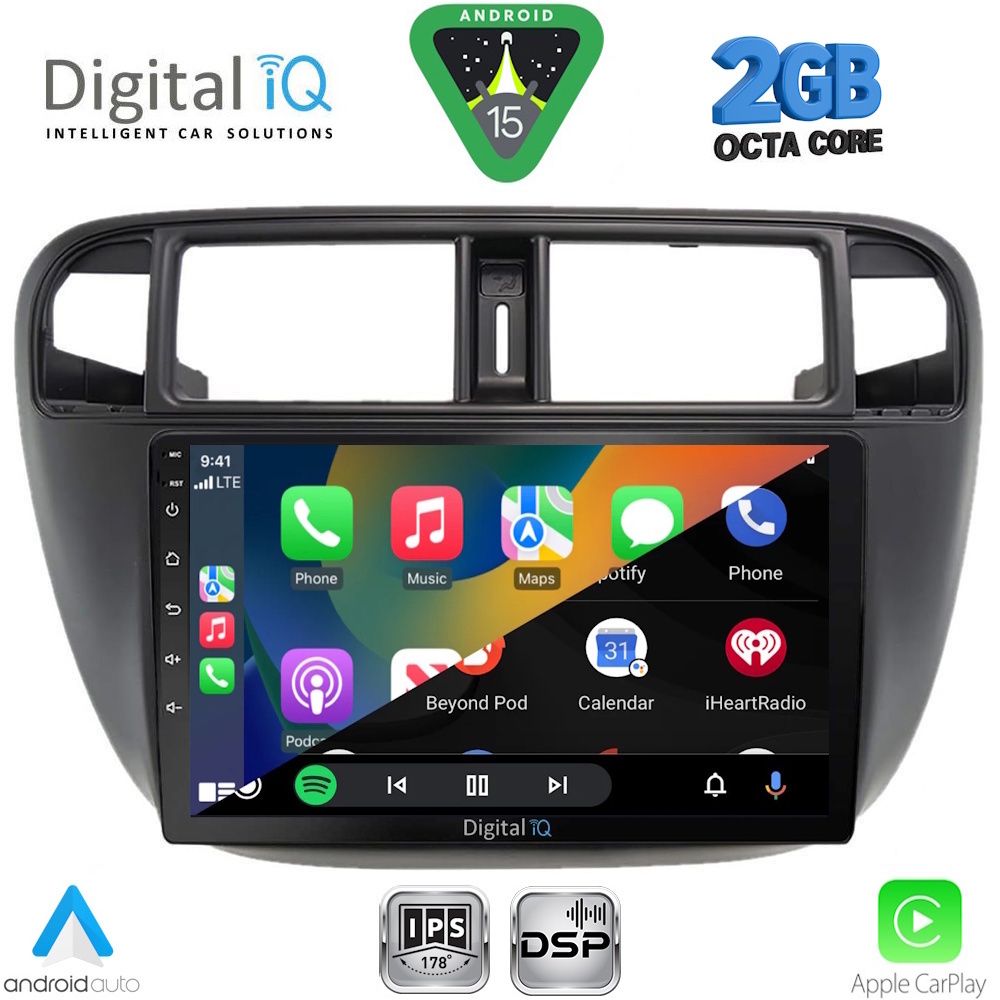 DIGITAL IQ RSF 4186_CPA A/C (9inc) MULTIMEDIA TABLET for HONDA CIVIC mod. 1995-2001 DIGITAL IQ RSF 4186_CPA A/C (9inc) MULTIMEDIA TABLET for HONDA CIVIC mod. 1995-2001