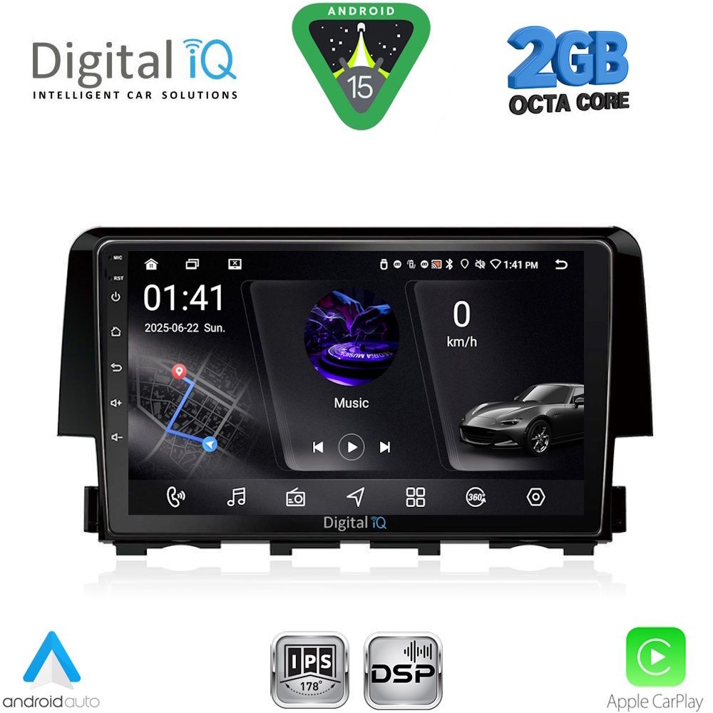 DIGITAL IQ RSF 4191_CPA (9inc) MULTIMEDIA TABLET for HONDA CIVIC mod. 2016-2021 DIGITAL IQ RSF 4191_CPA (9inc) MULTIMEDIA TABLET for HONDA CIVIC mod. 2016-2021