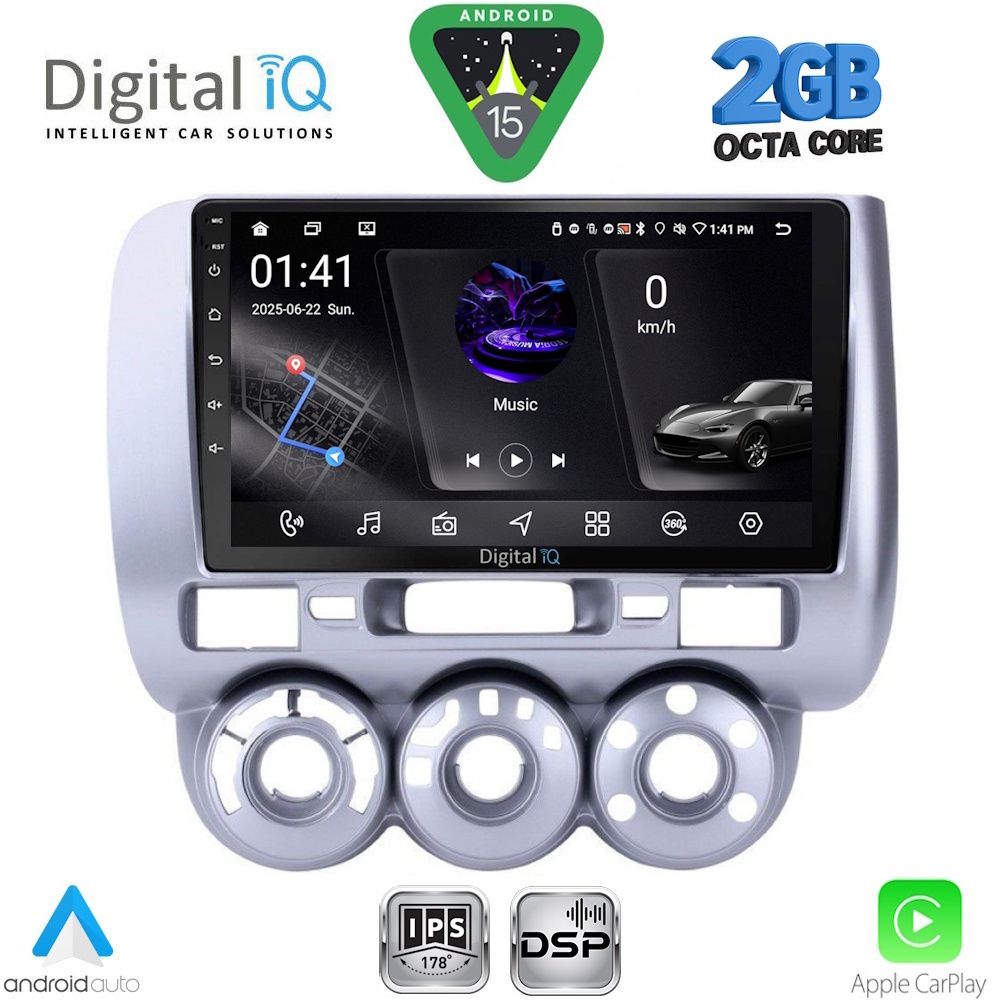 DIGITAL IQ RSF 4210_CPA A/C (9inc) MULTIMEDIA TABLET for HONDA JAZZ mod. 2002-2008 DIGITAL IQ RSF 4210_CPA A/C (9inc) MULTIMEDIA TABLET for HONDA JAZZ mod. 2002-2008