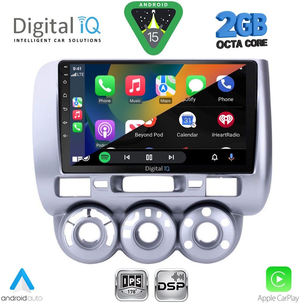 DIGITAL IQ RSF 4210_CPA A/C (9inc) MULTIMEDIA TABLET for HONDA JAZZ mod. 2002-2008 DIGITAL IQ RSF 4210_CPA A/C (9inc) MULTIMEDIA TABLET for HONDA JAZZ mod. 2002-2008