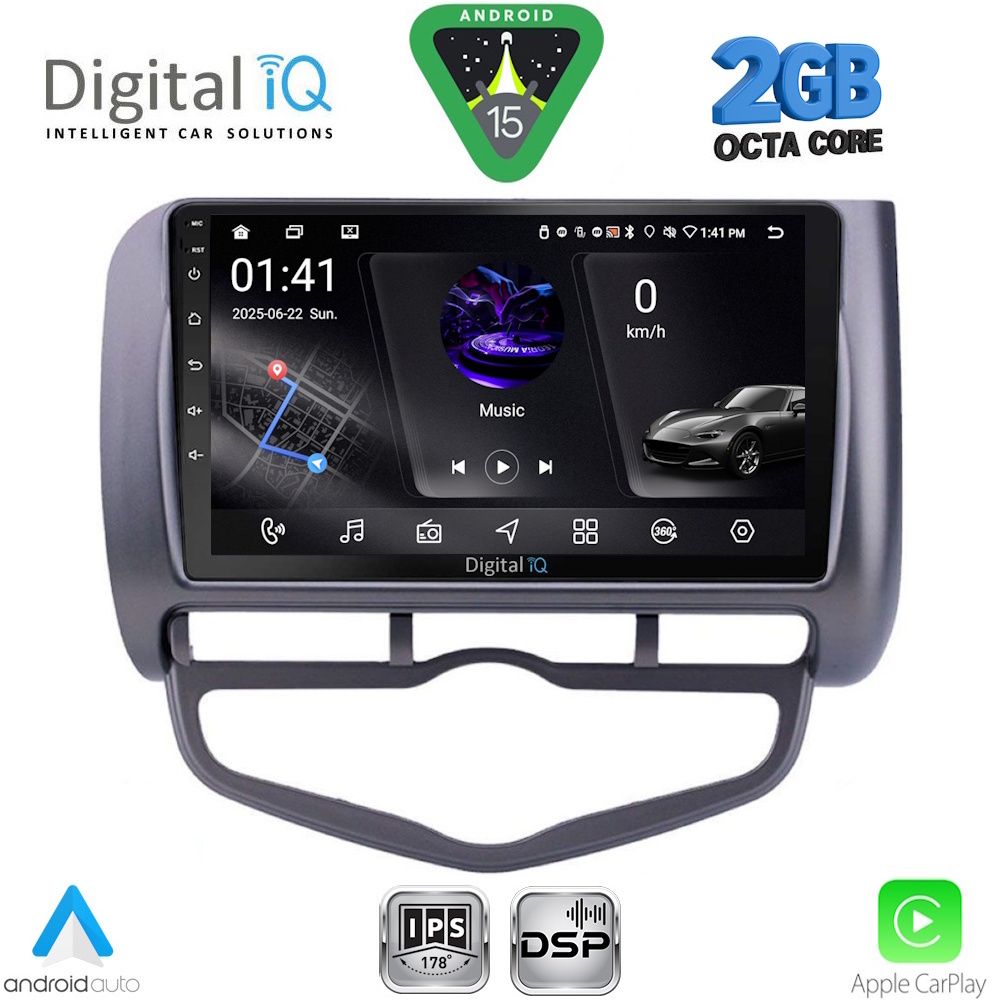 DIGITAL IQ RSF 4210_CPA CLIMA (9inc) MULTIMEDIA TABLET for HONDA JAZZ mod. 2002-2008 DIGITAL IQ RSF 4210_CPA CLIMA (9inc) MULTIMEDIA TABLET for HONDA JAZZ mod. 2002-2008