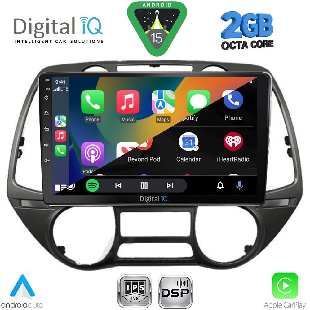 DIGITAL IQ RSF 4226_CPA (9inc) MULTIMEDIA TABLET for HYUNDAI i20 mod. 2008-2014 DIGITAL IQ RSF 4226_CPA (9inc) MULTIMEDIA TABLET for HYUNDAI i20 mod. 2008-2014