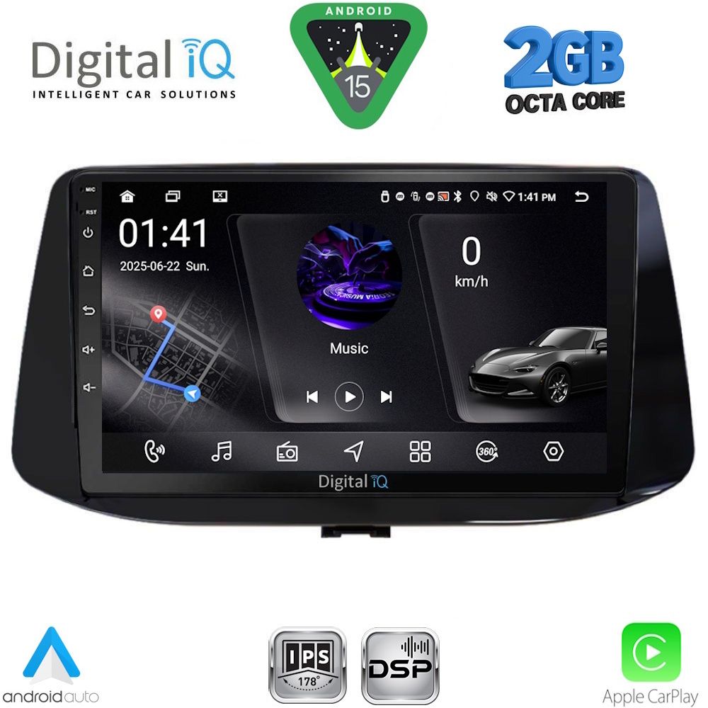 DIGITAL IQ RSF 4233_CPA (9inc) MULTIMEDIA TABLET for HYUNDAI i30 mod. 2018-2025 DIGITAL IQ RSF 4233_CPA (9inc) MULTIMEDIA TABLET for HYUNDAI i30 mod. 2018-2025