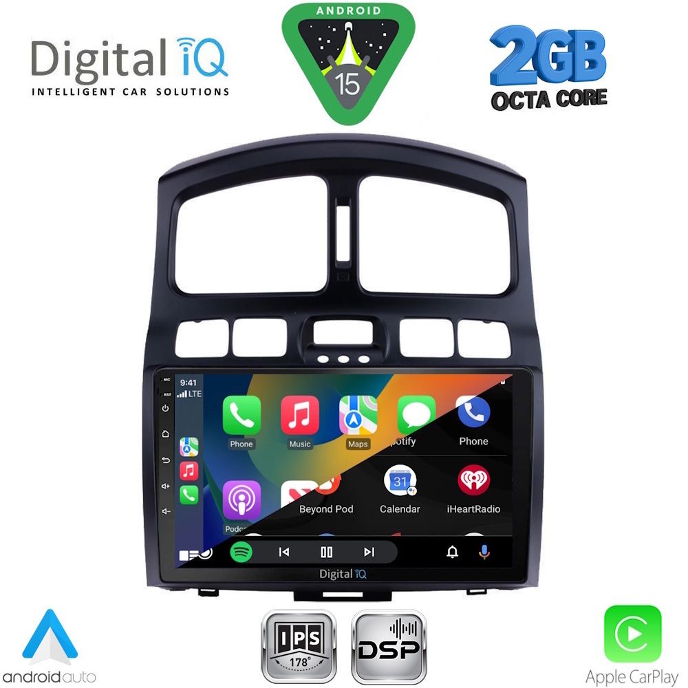 DIGITAL IQ RSF 4236_CPA (9inc) MULTIMEDIA TABLET for HYUNDAI SANTA FE mod. 2003-2006 DIGITAL IQ RSF 4236_CPA (9inc) MULTIMEDIA TABLET for HYUNDAI SANTA FE mod. 2003-2006