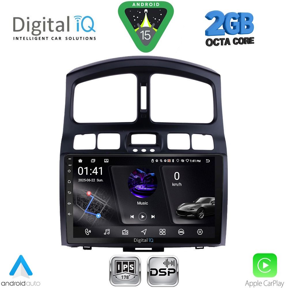 DIGITAL IQ RSF 4236_CPA (9inc) MULTIMEDIA TABLET for HYUNDAI SANTA FE mod. 2003-2006 DIGITAL IQ RSF 4236_CPA (9inc) MULTIMEDIA TABLET for HYUNDAI SANTA FE mod. 2003-2006