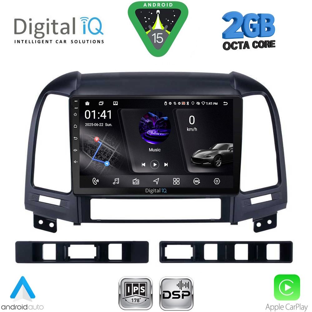 DIGITAL IQ RSF 4239_CPA (9inc) MULTIMEDIA TABLET for HYUNDAI SANTA FE mod. 2005-2013 DIGITAL IQ RSF 4239_CPA (9inc) MULTIMEDIA TABLET for HYUNDAI SANTA FE mod. 2005-2013