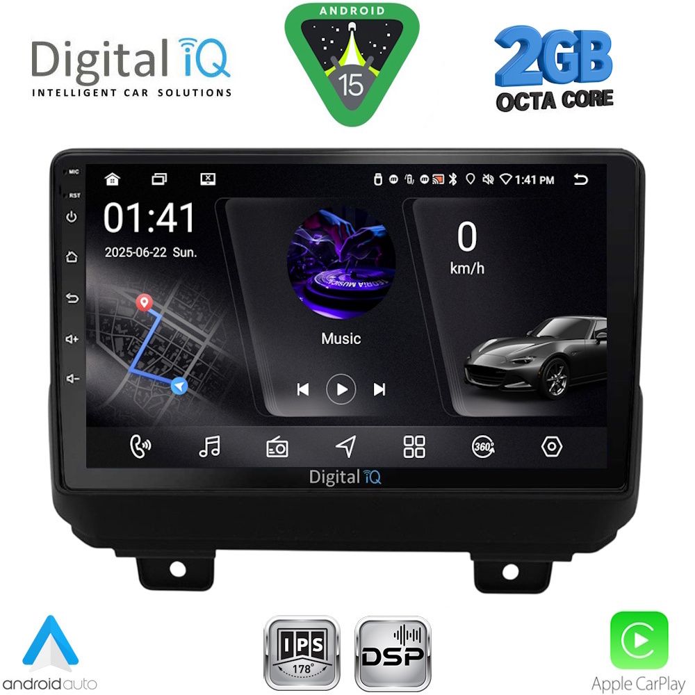 DIGITAL IQ RSF 4298_CPA (9inc) MULTIMEDIA TABLET for JEEP WRANGLER mod. 2018-2026 DIGITAL IQ RSF 4298_CPA (9inc) MULTIMEDIA TABLET for JEEP WRANGLER mod. 2018-2026