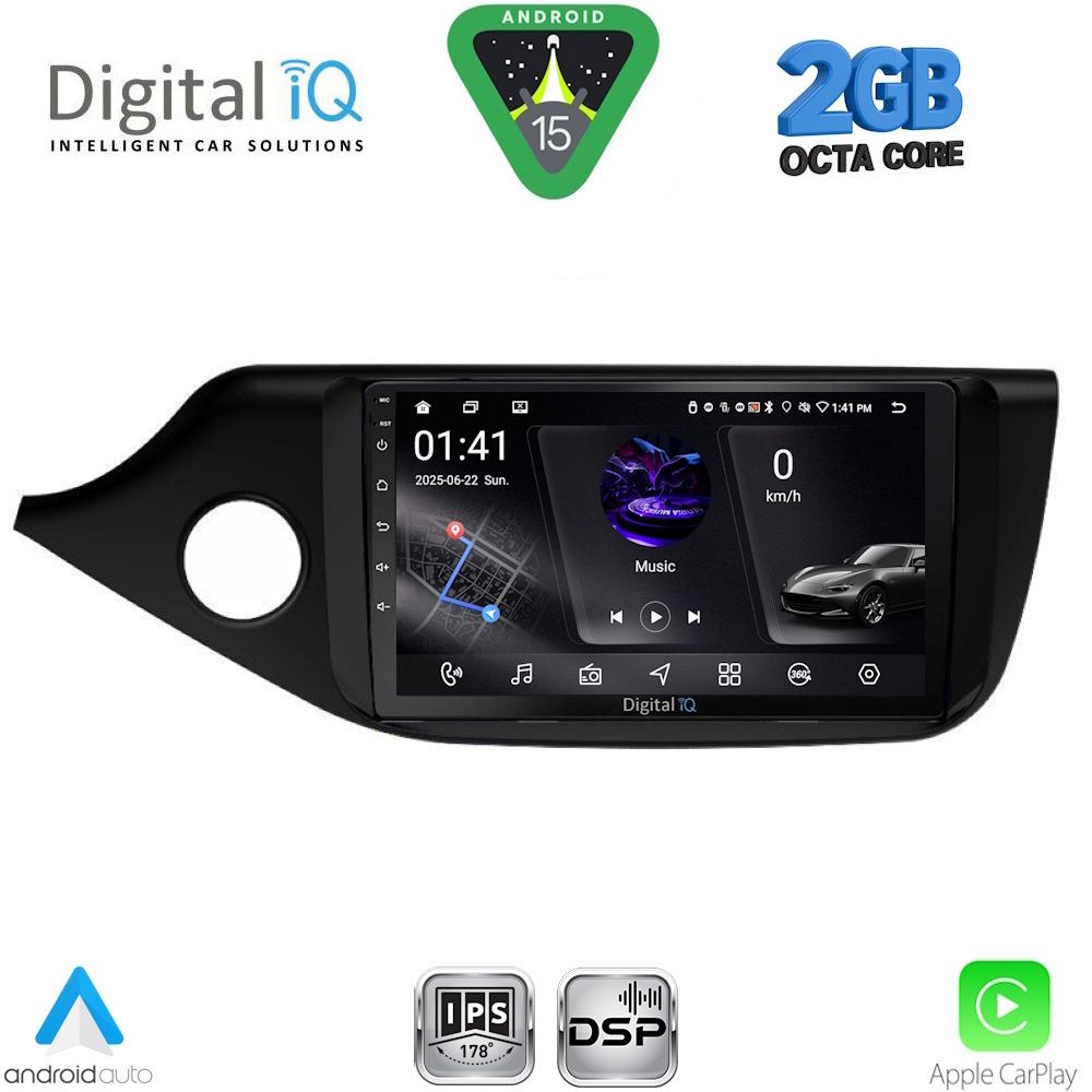 DIGITAL IQ RSF 4302_CPA (9inc) MULTIMEDIA TABLET for KIA CEED mod. 2012-2018 DIGITAL IQ RSF 4302_CPA (9inc) MULTIMEDIA TABLET for KIA CEED mod. 2012-2018
