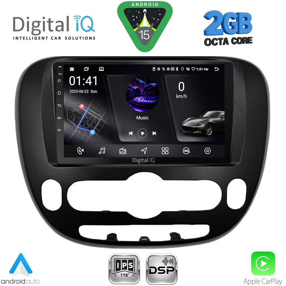 DIGITAL IQ RSF 4321_CPA (9inc) MULTIMEDIA TABLET for KIA SOUL mod. 2013-2019 DIGITAL IQ RSF 4321_CPA (9inc) MULTIMEDIA TABLET for KIA SOUL mod. 2013-2019