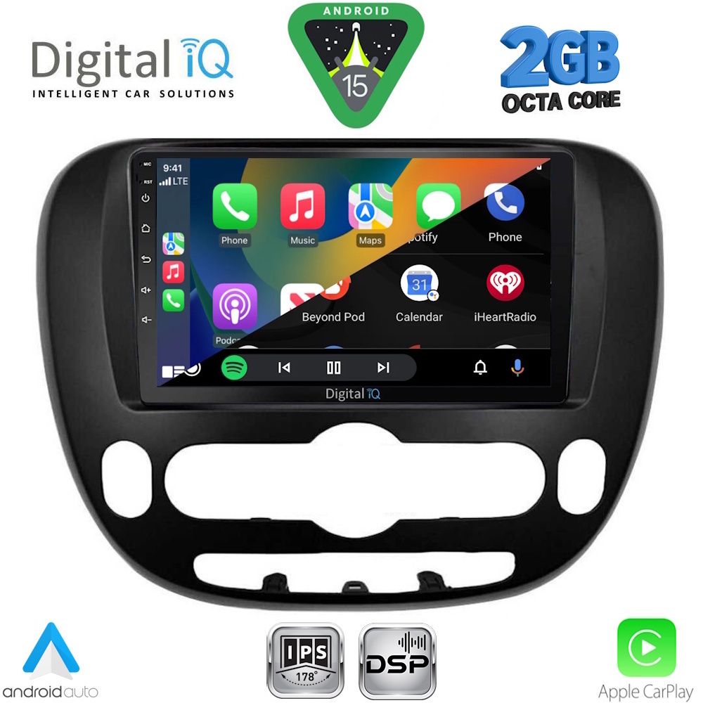 DIGITAL IQ RSF 4321_CPA (9inc) MULTIMEDIA TABLET for KIA SOUL mod. 2013-2019 DIGITAL IQ RSF 4321_CPA (9inc) MULTIMEDIA TABLET for KIA SOUL mod. 2013-2019