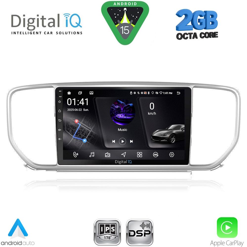 DIGITAL IQ RSF 4327_CPA (9inc) MULTIMEDIA TABLET for KIA SPORTAGE mod. 2018-2021 DIGITAL IQ RSF 4327_CPA (9inc) MULTIMEDIA TABLET for KIA SPORTAGE mod. 2018-2021