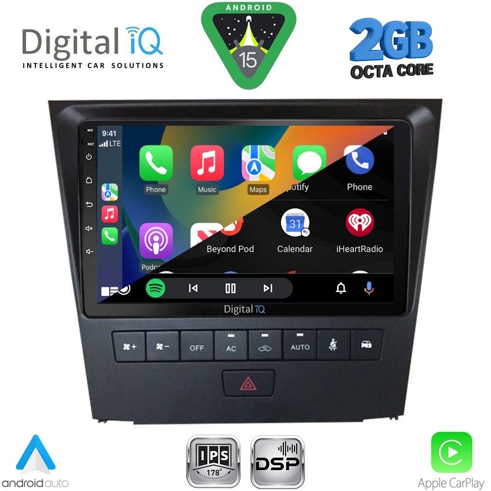 DIGITAL IQ RSF 4341_CPA (9inc) MULTIMEDIA TABLET for LEXUS GS mod. 2004-2011 DIGITAL IQ RSF 4341_CPA (9inc) MULTIMEDIA TABLET for LEXUS GS mod. 2004-2011