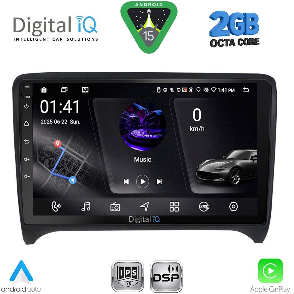 DIGITAL IQ RSF 4009_CPA (9inc) MULTIMEDIA TABLET for AUDI TT mod. 2007-2015 DIGITAL IQ RSF 4009_CPA (9inc) MULTIMEDIA TABLET for AUDI TT mod. 2007-2015