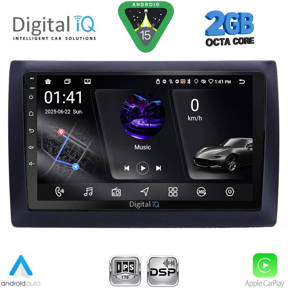 DIGITAL IQ RSF 4145_CPA (9inc) MULTIMEDIA TABLET for FIAT STILO mod. 2001-2007 DIGITAL IQ RSF 4145_CPA (9inc) MULTIMEDIA TABLET for FIAT STILO mod. 2001-2007