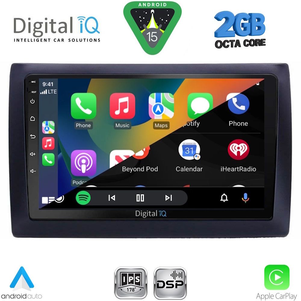DIGITAL IQ RSF 4145_CPA (9inc) MULTIMEDIA TABLET for FIAT STILO mod. 2001-2007 DIGITAL IQ RSF 4145_CPA (9inc) MULTIMEDIA TABLET for FIAT STILO mod. 2001-2007