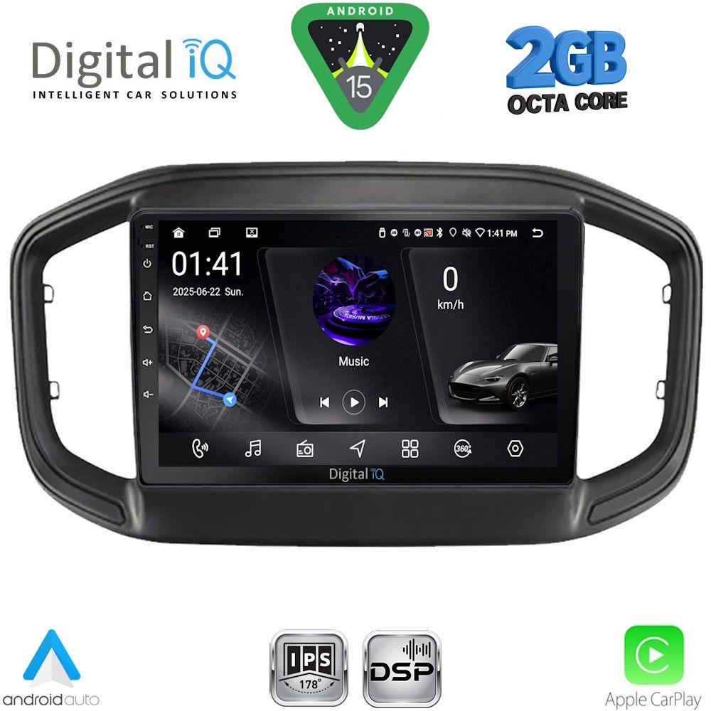 DIGITAL IQ RSF 4147_CPA (9inc) MULTIMEDIA TABLET for FIAT STRADA mod. 2020-2026 DIGITAL IQ RSF 4147_CPA (9inc) MULTIMEDIA TABLET for FIAT STRADA mod. 2020-2026