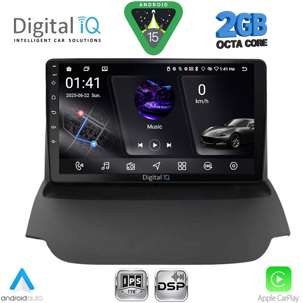 DIGITAL IQ RSF 4150_CPA (9inc) MULTIMEDIA TABLET for FORD ECOSPORT mod. 2012-2018 DIGITAL IQ RSF 4150_CPA (9inc) MULTIMEDIA TABLET for FORD ECOSPORT mod. 2012-2018