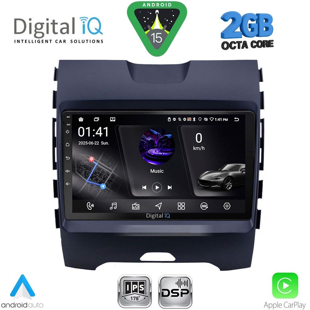 DIGITAL IQ RSF 4152_CPA (9inc) MULTIMEDIA TABLET for FORD EDGE mod. 2015-2023 DIGITAL IQ RSF 4152_CPA (9inc) MULTIMEDIA TABLET for FORD EDGE mod. 2015-2023