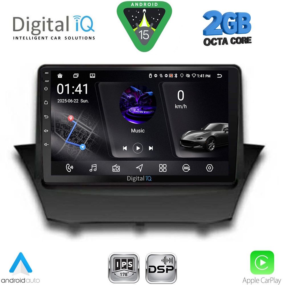 DIGITAL IQ RSF 4154A_CPA (9inc) MULTIMEDIA TABLET for FORD FIESTA mod. 2008-2017 DIGITAL IQ RSF 4154A_CPA (9inc) MULTIMEDIA TABLET for FORD FIESTA mod. 2008-2017