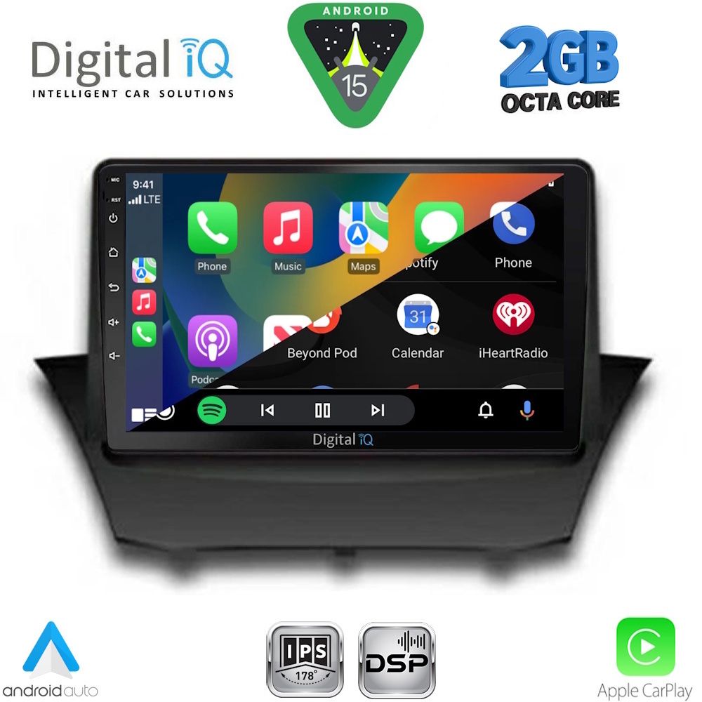 DIGITAL IQ RSF 4154A_CPA (9inc) MULTIMEDIA TABLET for FORD FIESTA mod. 2008-2017 DIGITAL IQ RSF 4154A_CPA (9inc) MULTIMEDIA TABLET for FORD FIESTA mod. 2008-2017