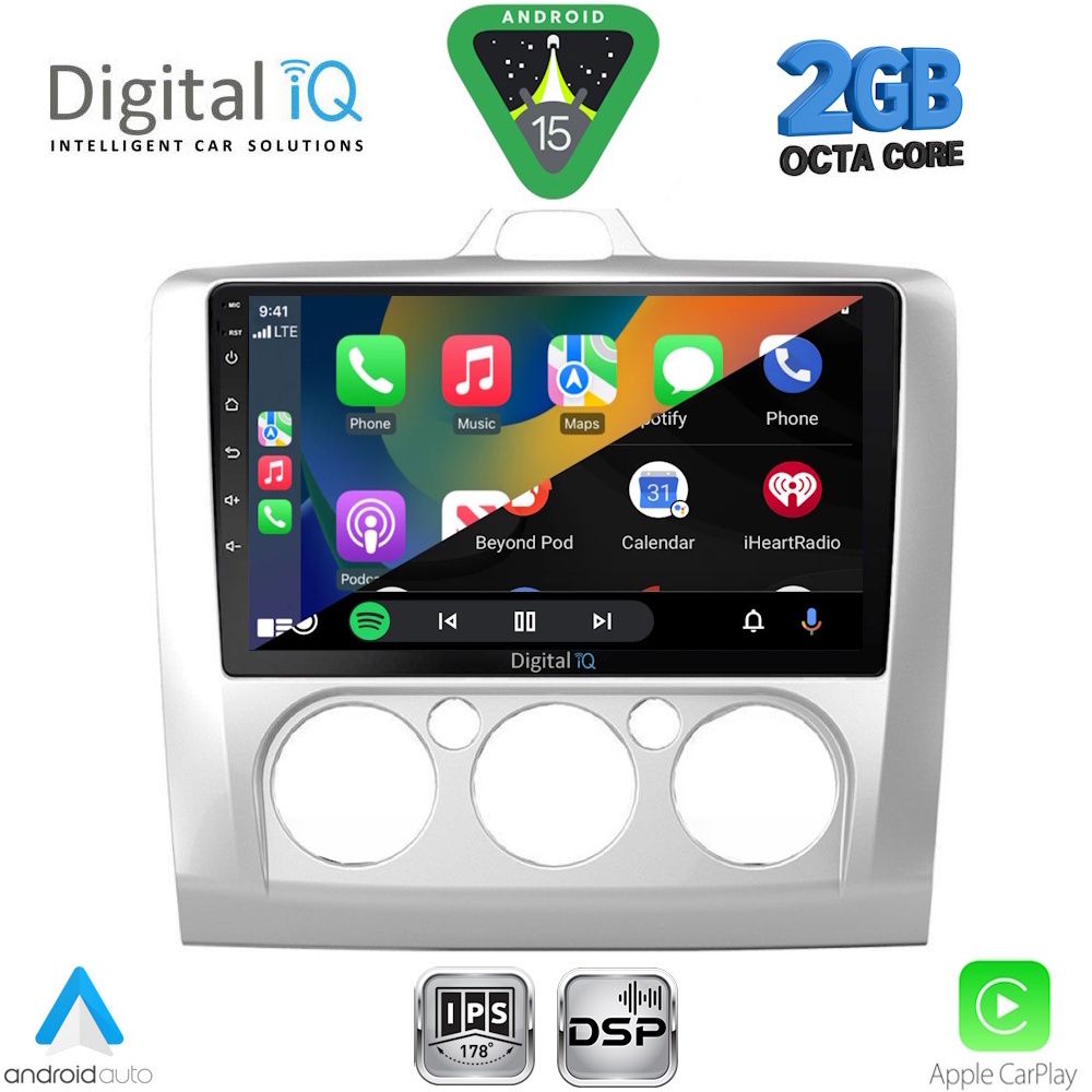 DIGITAL IQ RSF 4156SL_CPA A/C (9inc) MULTIMEDIA TABLET for FORD FOCUS mod. 2005-2012 (SILVER) DIGITAL IQ RSF 4156SL_CPA A/C (9inc) MULTIMEDIA TABLET for FORD FOCUS mod. 2005-2012 (SILVER)