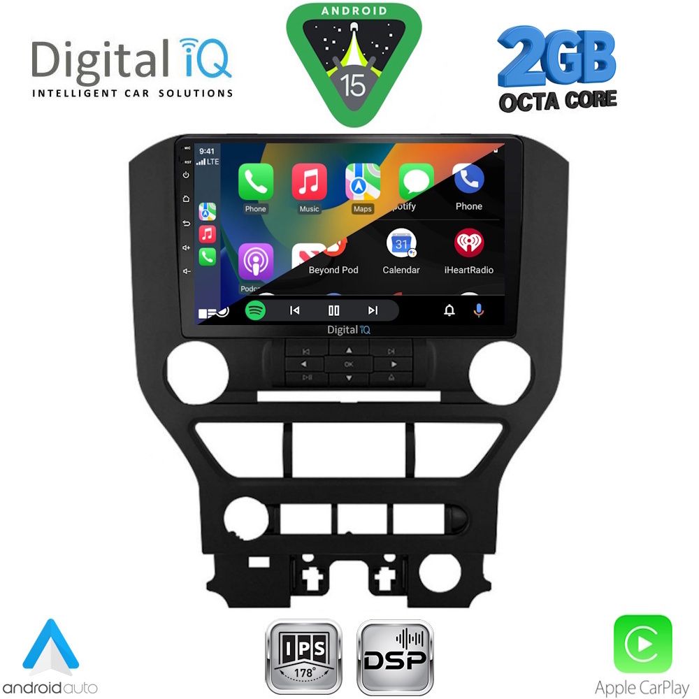 DIGITAL IQ RSF 4166_CPA 3BUT (9inc) MULTIMEDIA TABLET for FORD MUSTANG mod. 2015-2020 DIGITAL IQ RSF 4166_CPA 3BUT (9inc) MULTIMEDIA TABLET for FORD MUSTANG mod. 2015-2020
